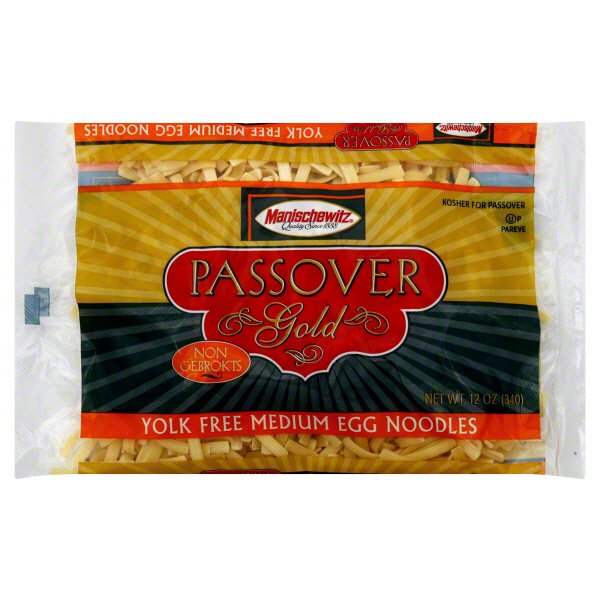 Manischewitz Passover Gold Yolk Free Medium Egg Noodles Shop Pasta