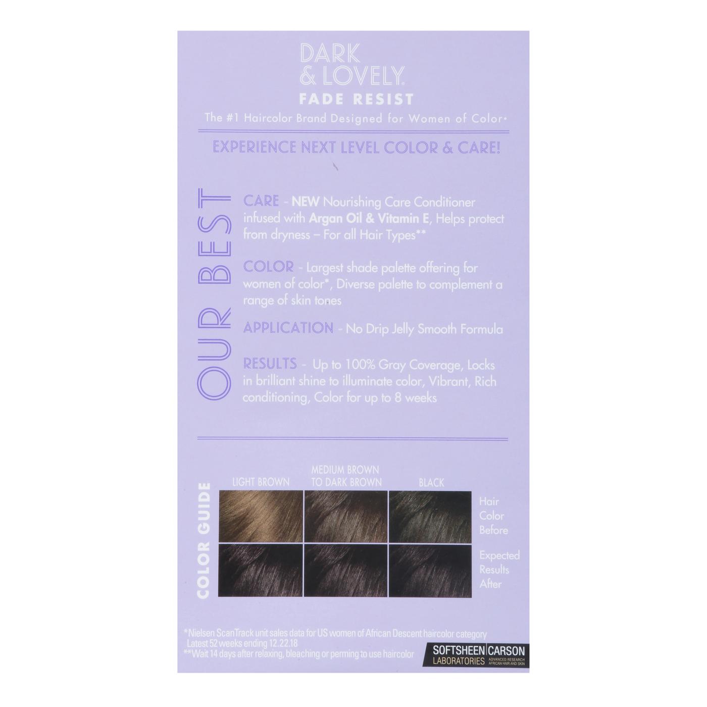 SoftSheen-Carson Dark & Lovely Fade Resist Rich Conditioning Color - 372 Natural Black; image 6 of 9