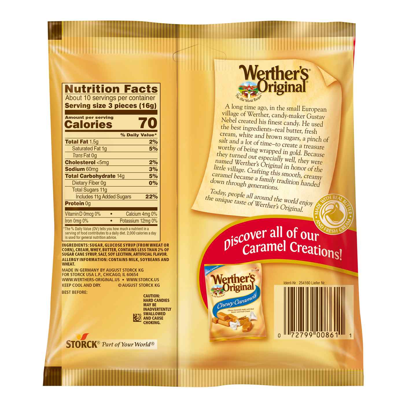 Werther's Original Hard Caramel Candy; image 2 of 6
