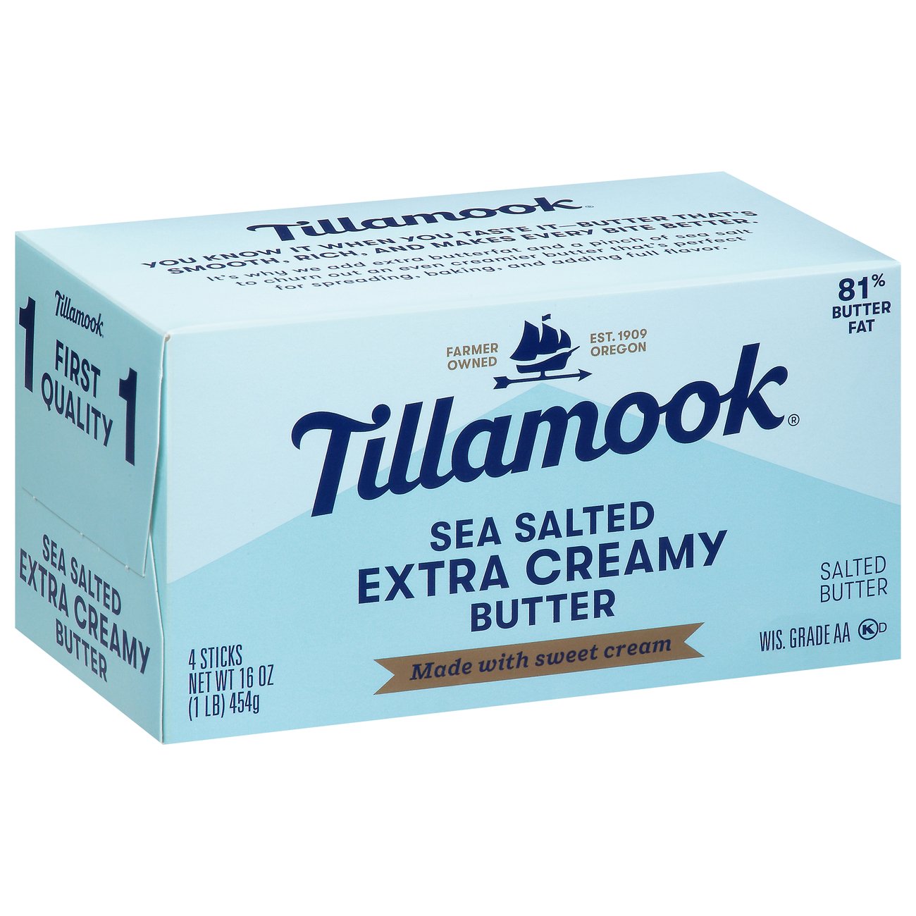 Tillamook Extra Creamy Salted Butter Shop Butter & Margarine at HEB