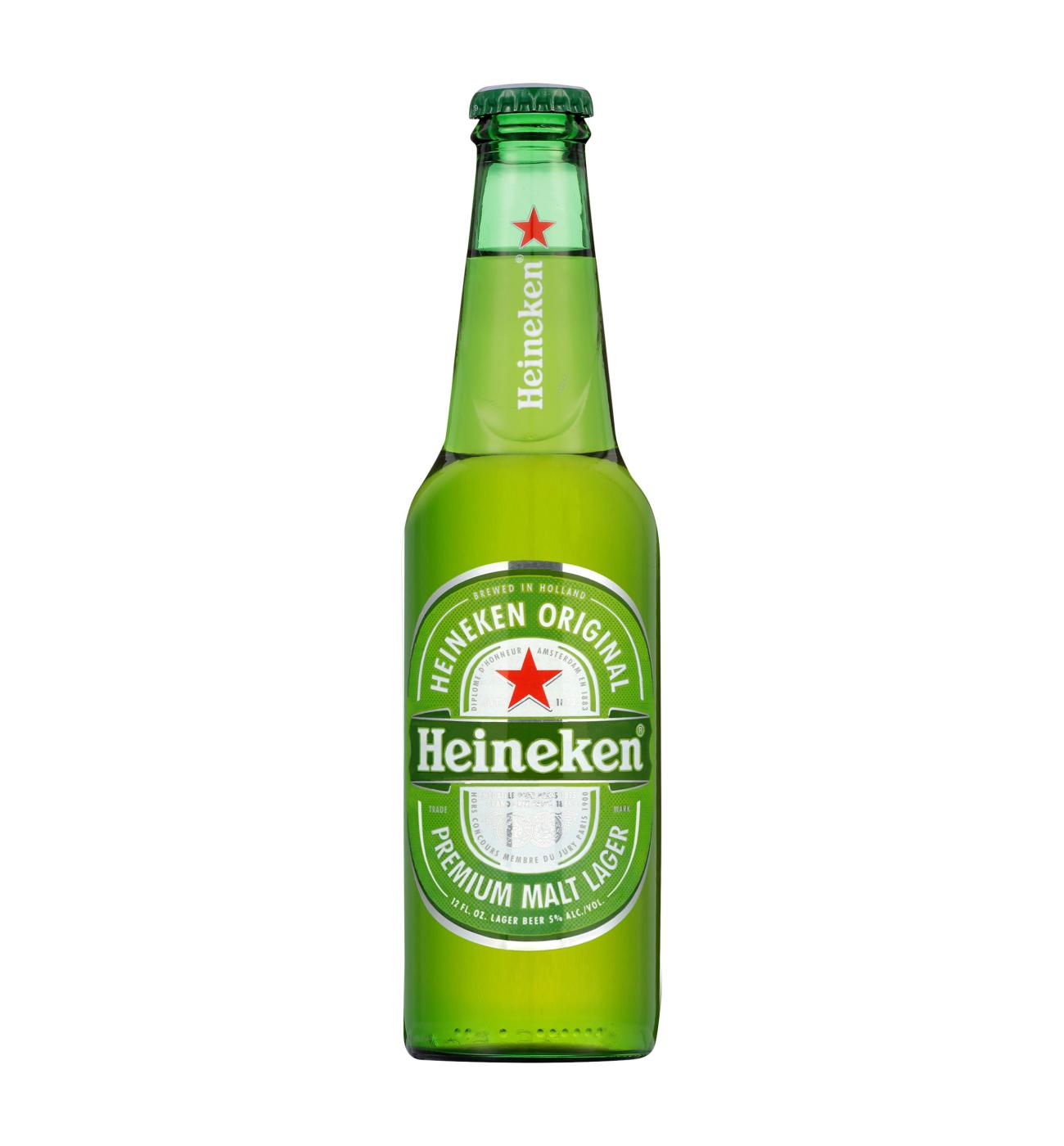 Heineken Lager Beer 6 pk Bottles; image 2 of 2