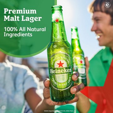 Heineken Lager Beer 6 pk Bottles, 12 oz