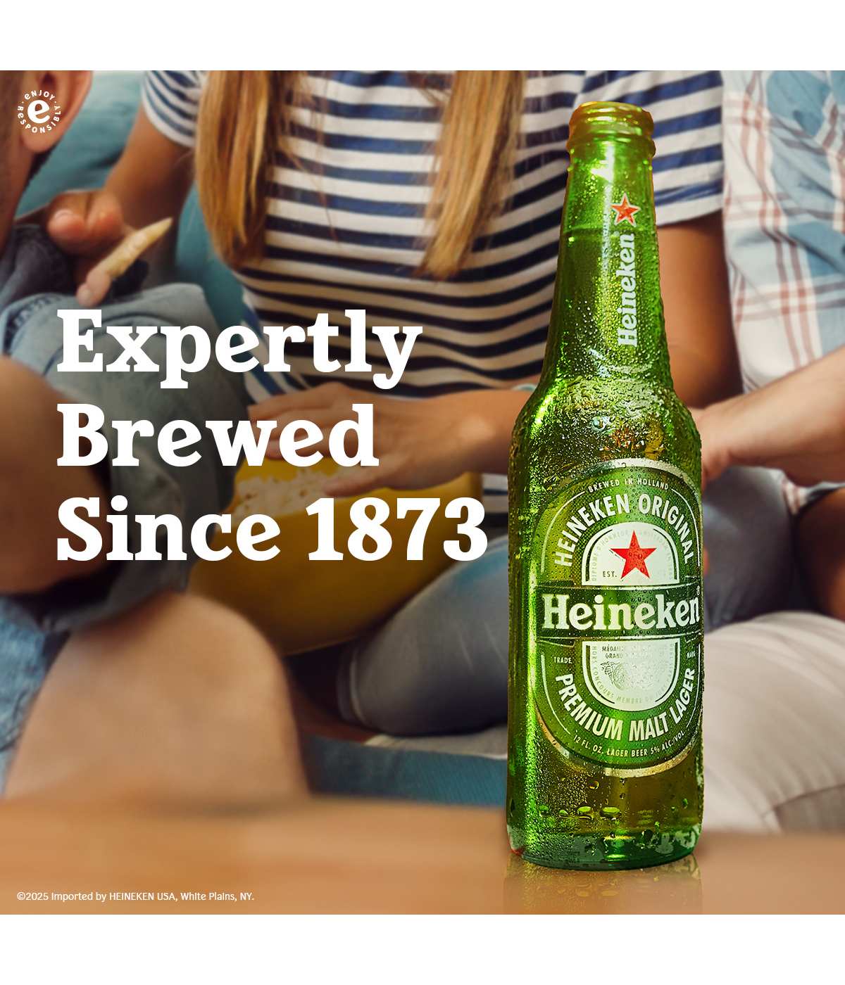 Heineken Lager Beer 6 pk Bottles; image 3 of 6