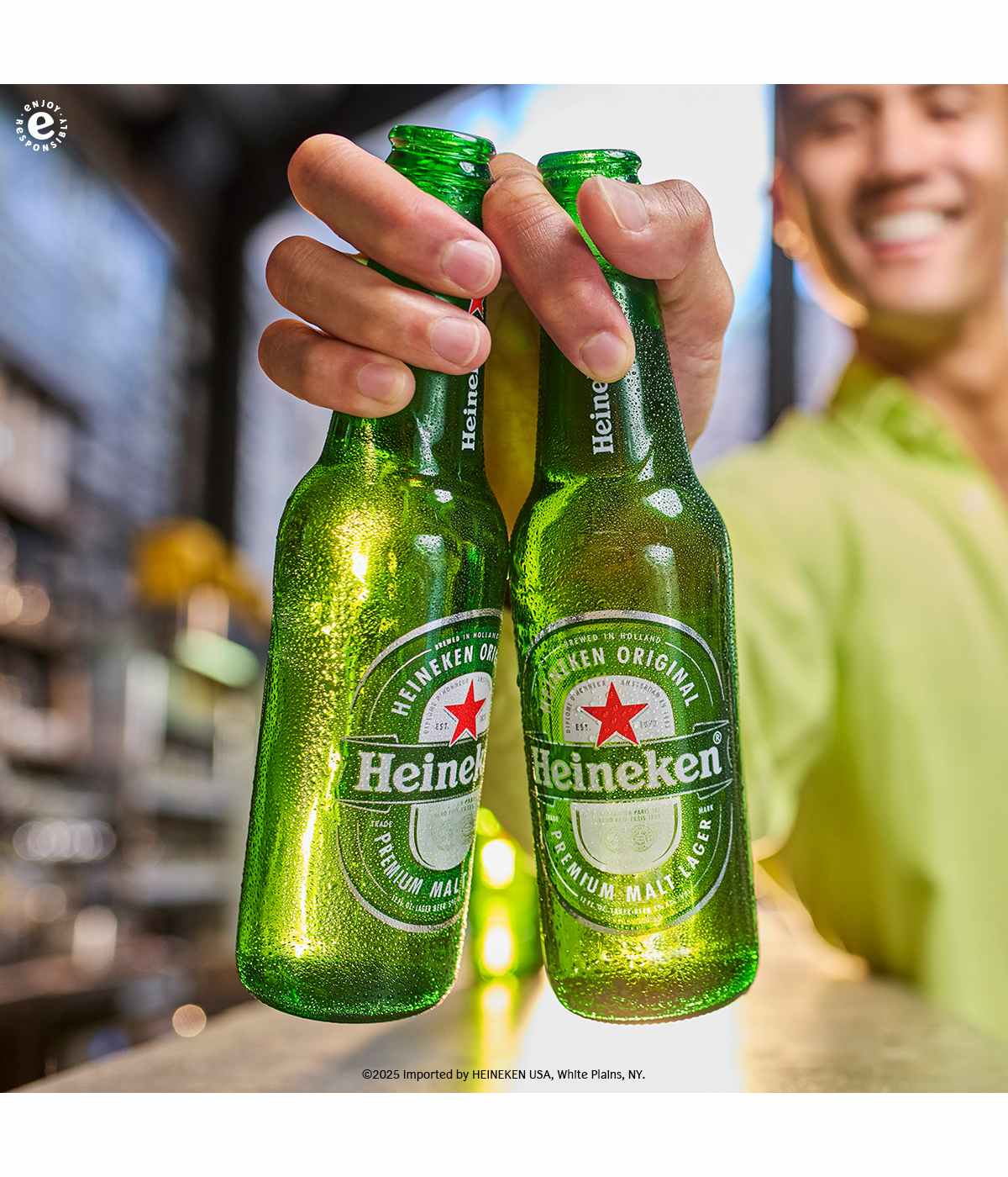 Heineken Lager Beer 6 pk Bottles; image 4 of 6