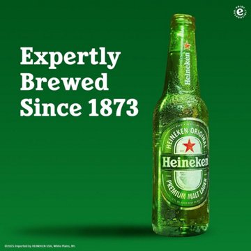 Heineken Lager Beer 6 pk Bottles, 12 oz