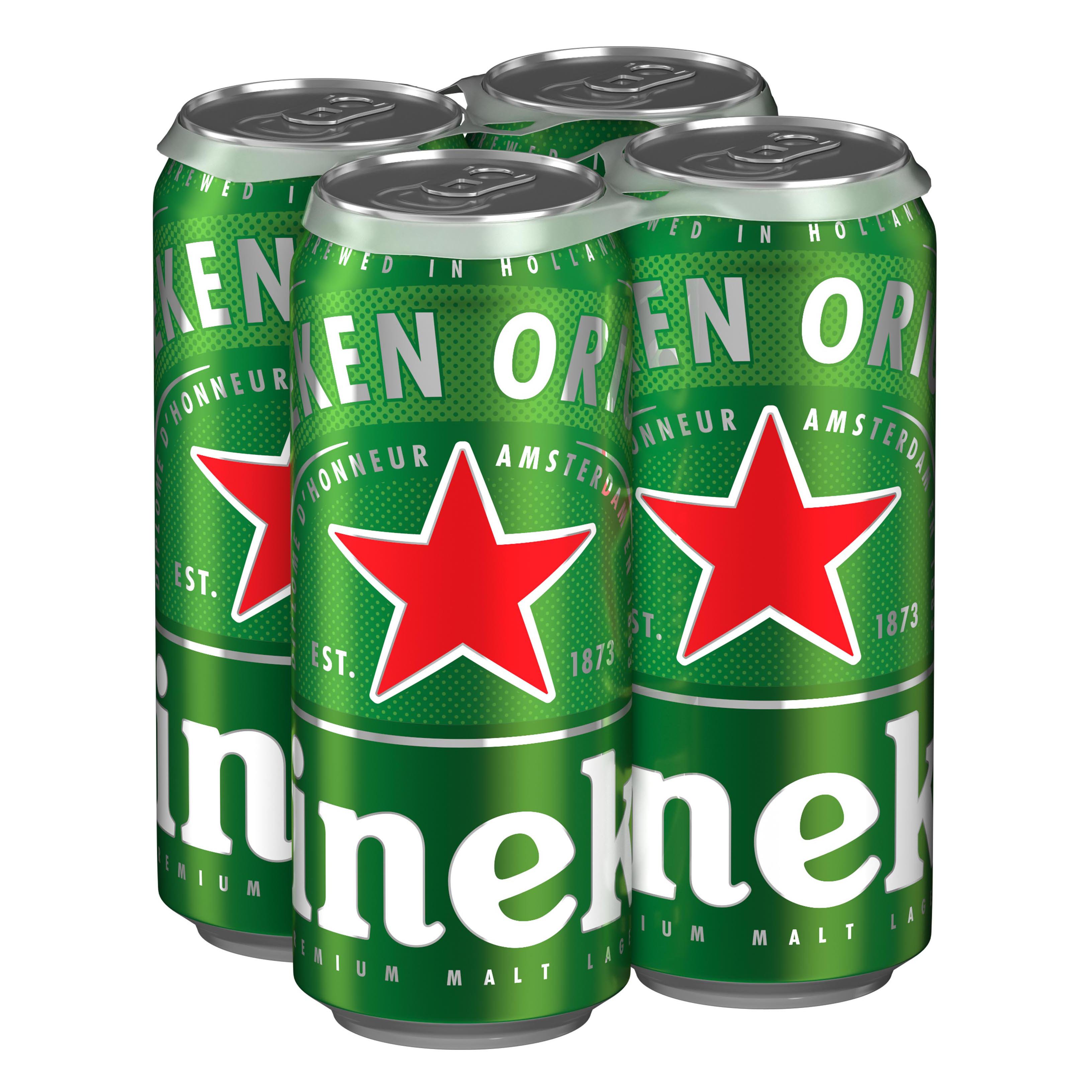 Heineken Lager Beer 4 pk Cans - Shop Beer at H-E-B