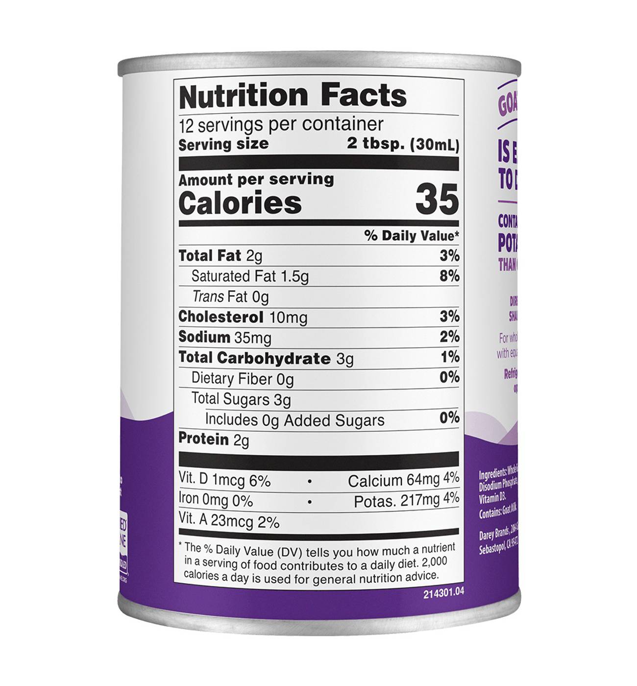 Meyenberg Evaporated Goat Milk; image 3 of 11