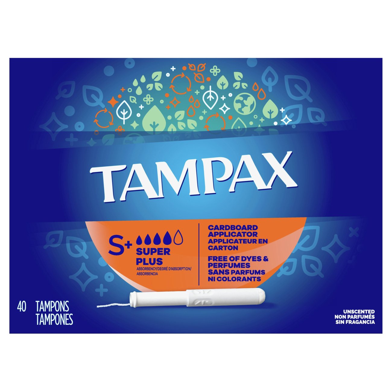 Tampax Super Plus Absorbency Unscented Tampons - Shop Tampons at H-E-B