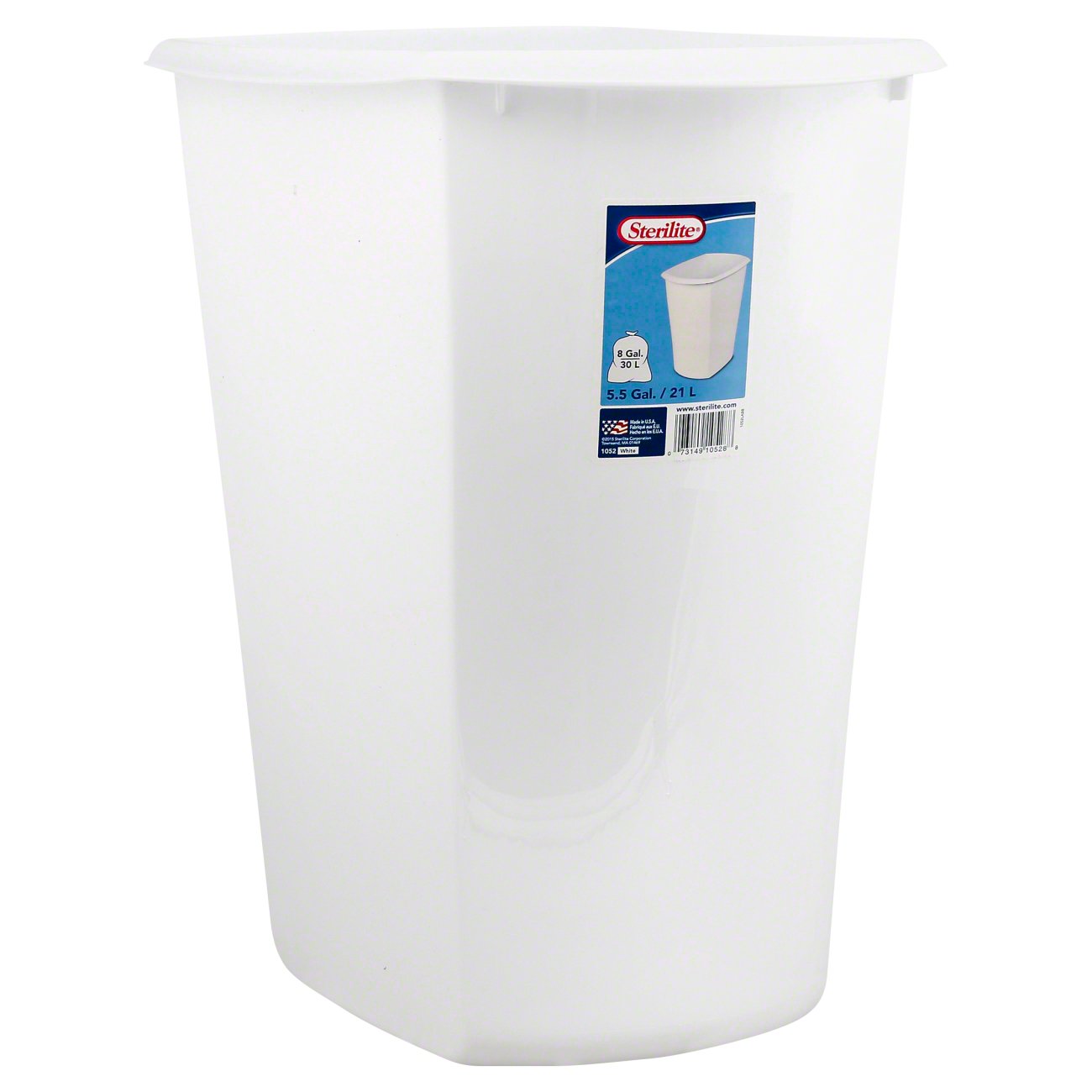 Sterilite Rectangular Wastebasket Shop Trash Cans at HEB