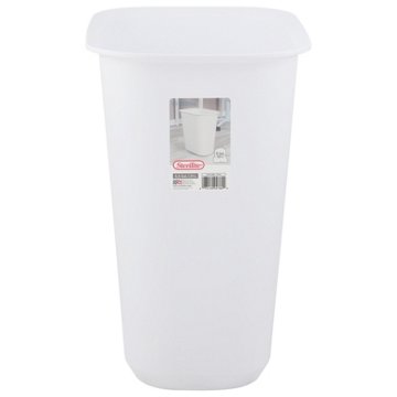 Sterilite White Open Wastebasket, 5.5 gal