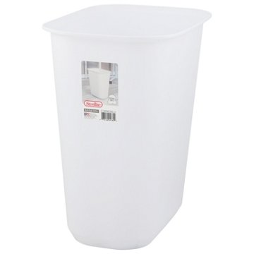 Sterilite White Open Wastebasket, 5.5 gal