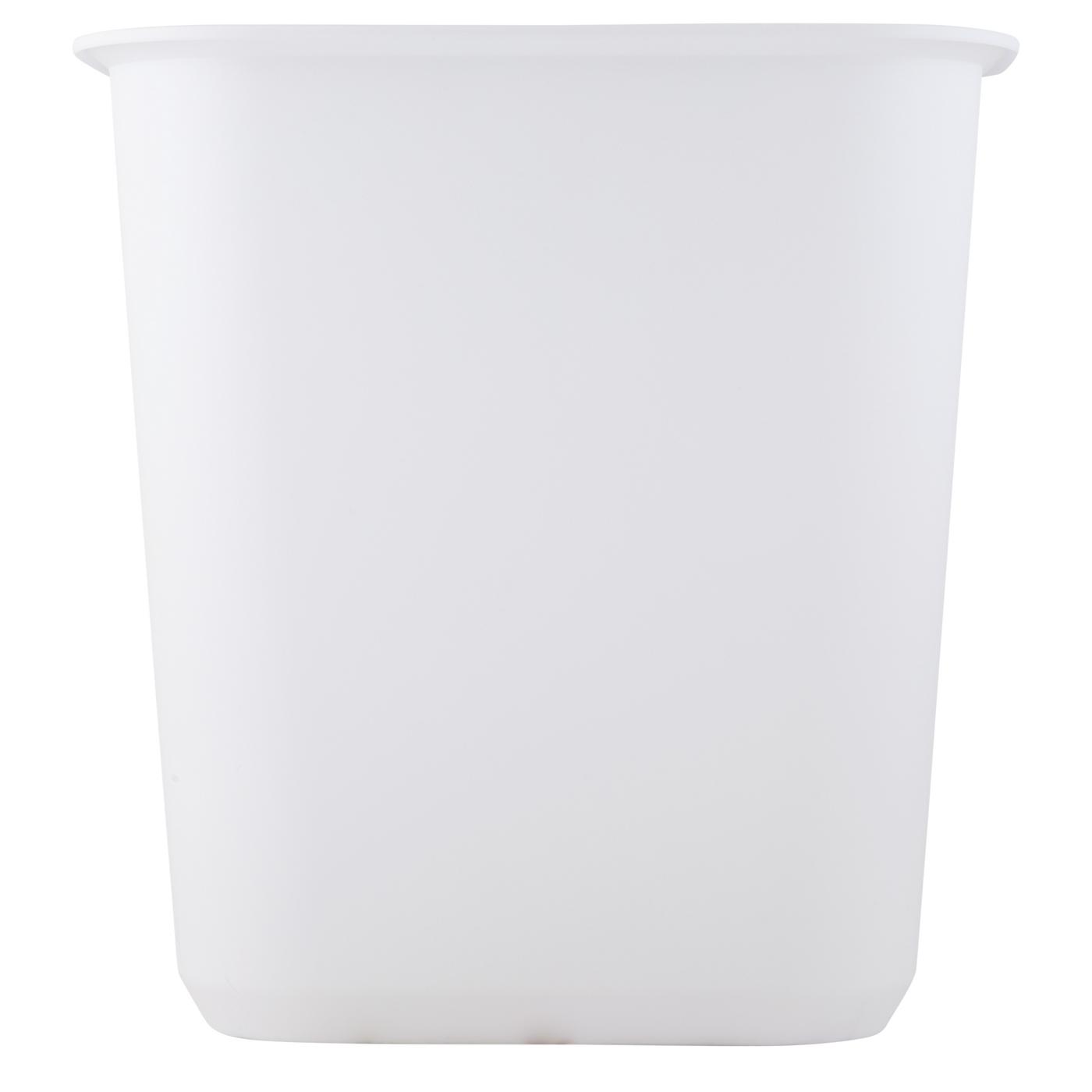 Sterilite White Open Wastebasket; image 3 of 4