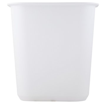 Sterilite White Open Wastebasket, 5.5 gal