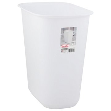 Sterilite White Open Wastebasket, 5.5 gal