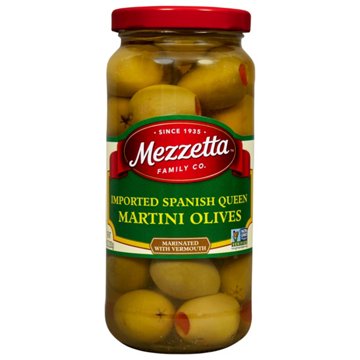 Mezzetta Imported Spanish Queen Martini Green Olives, 10 oz
