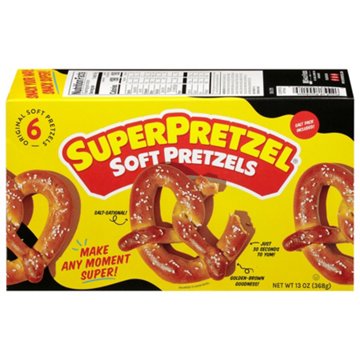 Super Pretzel Baked Soft Pretzels, 6 ct