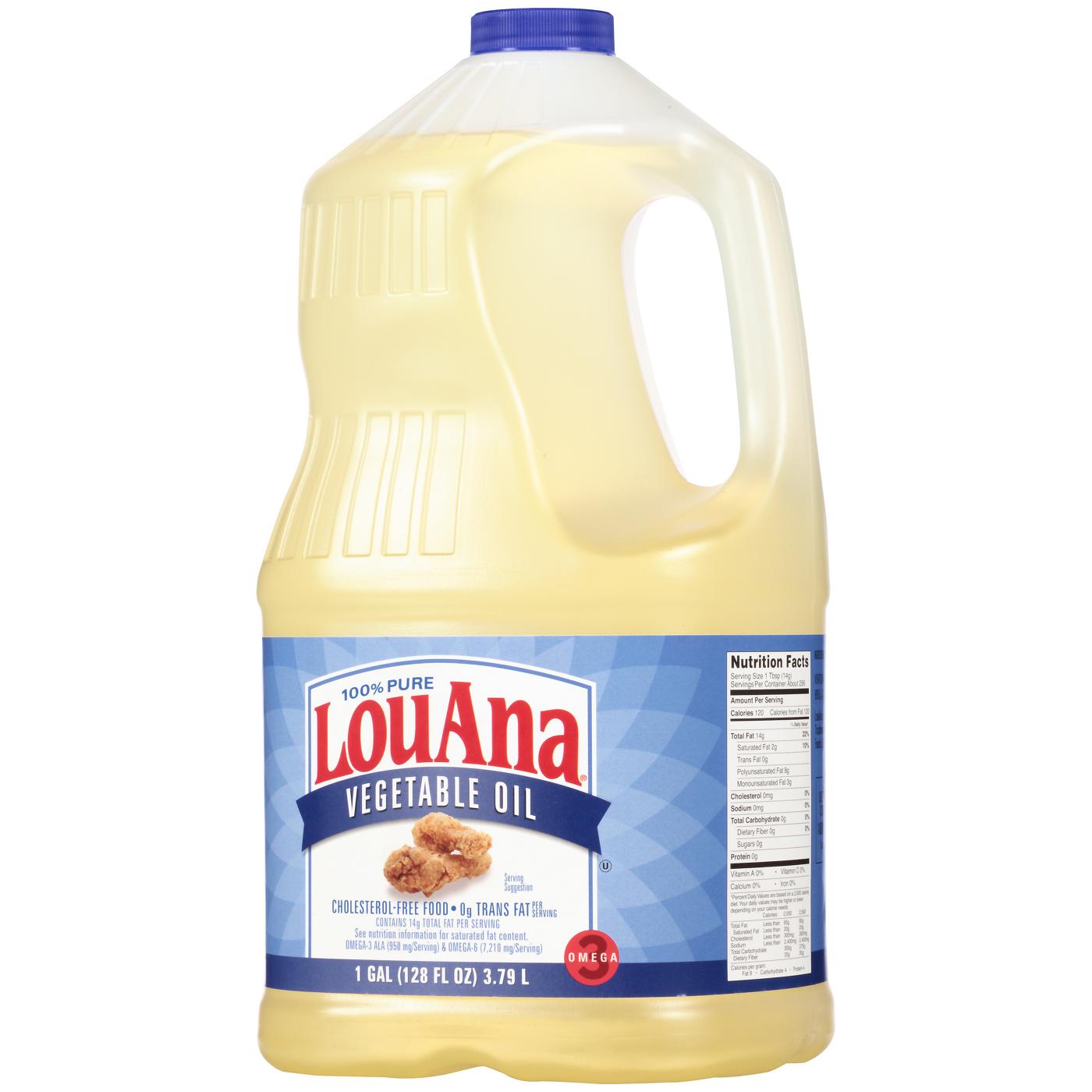 LouAna 100% Pure Vegetable Oil; image 2 of 3