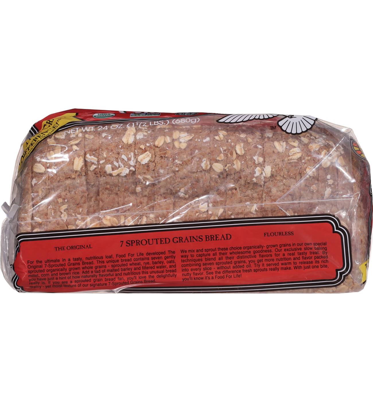 Food For Life 7 Sprouted Grains Bread; image 3 of 3