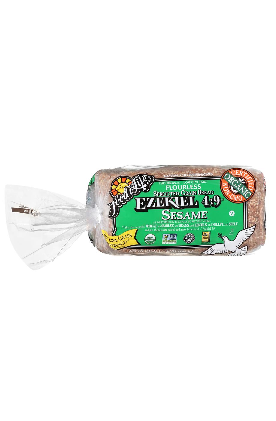 Food For Life Ezekiel 4:9 Sprouted Grain Sesame Bread; image 1 of 4
