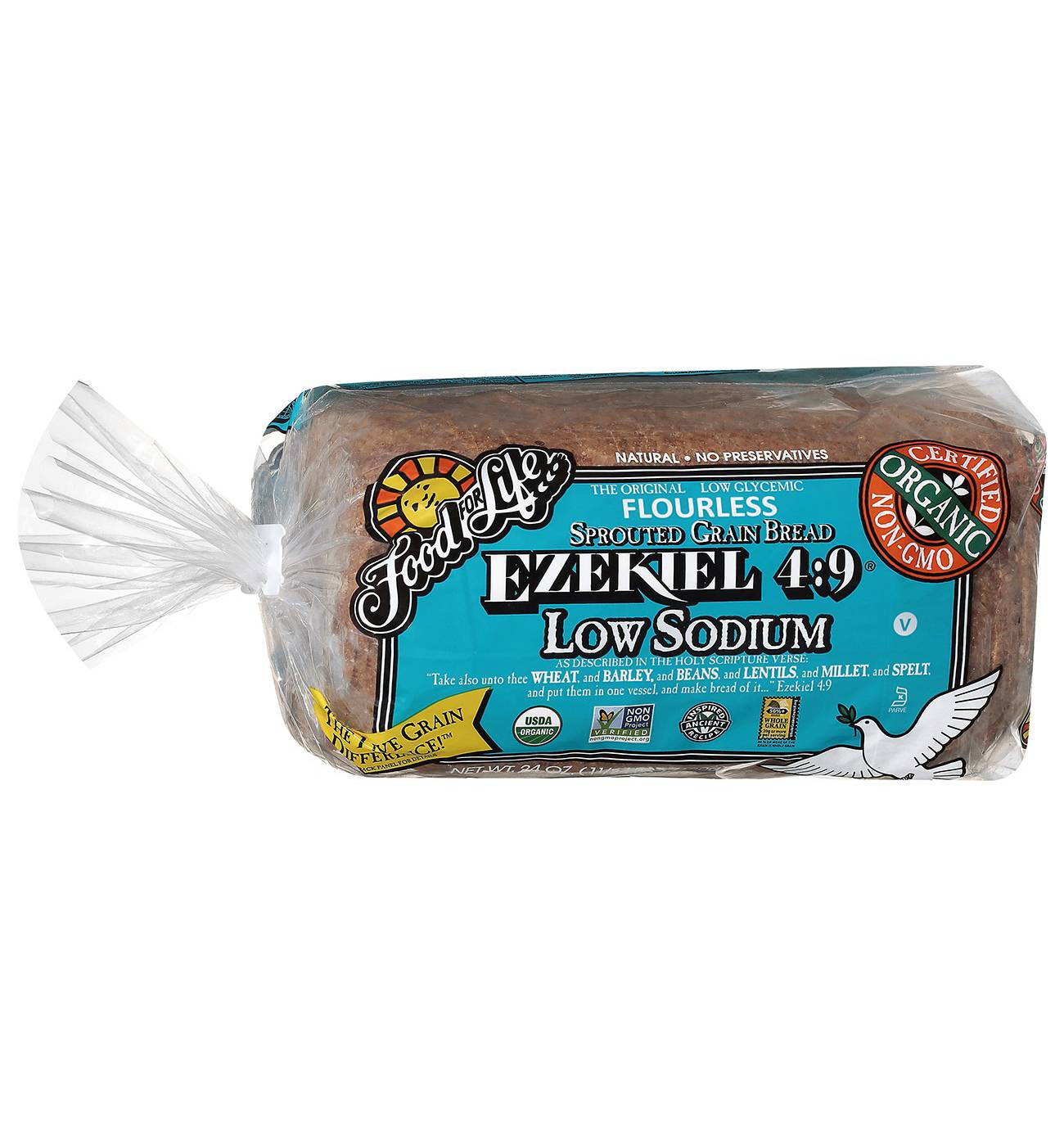 Food For Life Ezekiel 4:9 Sprouted Grain Bread - Low Sodium; image 1 of 5