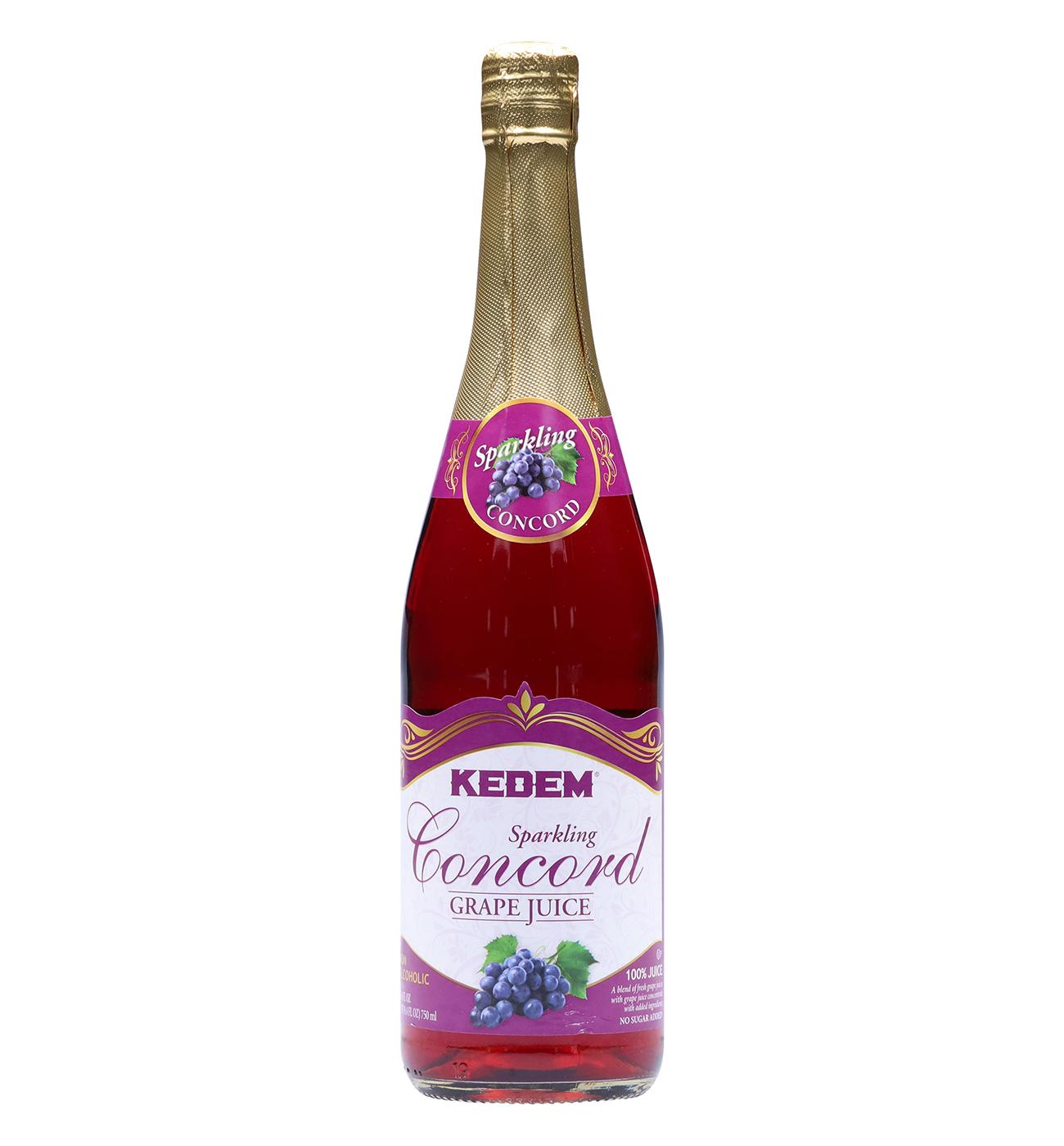 Kedem Kosher Sparkling Concord Grape Juice; image 1 of 4