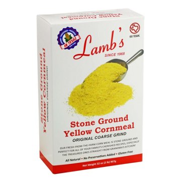 Lamb's Stone Ground Yellow Cornmeal, 2 lbs