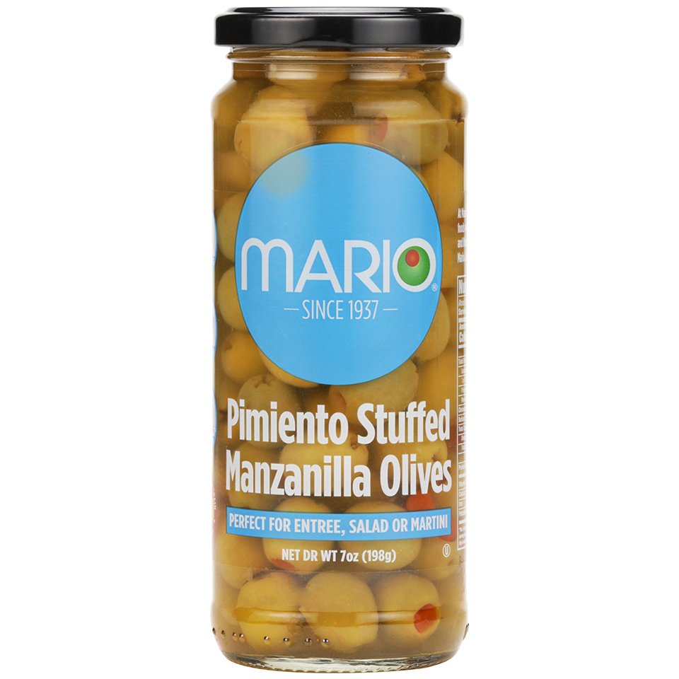 Mario Spanish Manzanilla Olives Stuffed with Minced Pimiento Shop
