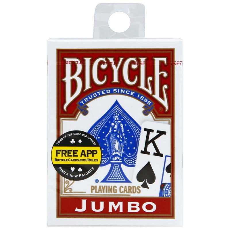 Set Of 2 Details about   Bicycle Jumbo Playing Cards 