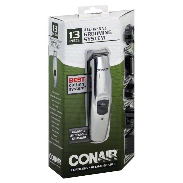 conair cordless beard and mustache trimmer rechargeable