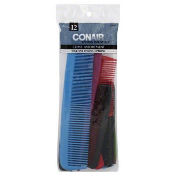Conair Styling Essentials Comb Assortment, 12 ct