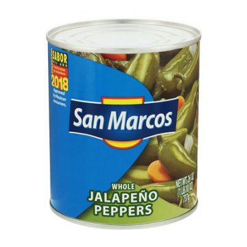 San Marcos Whole Jalapeno Peppers, 26 oz