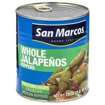 San Marcos Whole Jalapeno Peppers, 26 oz