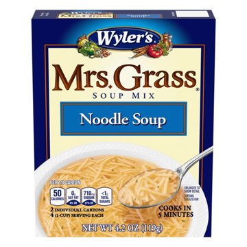 Mrs. Grass Noodle Soup Mix with Real Chicken Broth, 2 ct