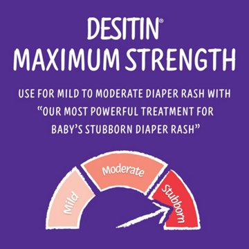 Desitin Maximum Strength Diaper Rash Cream with Zinc Oxide, 4 oz