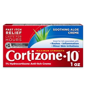 Cortizone 10 Maximum Strength Soothing Aloe Itch Relief Cream, 1 oz