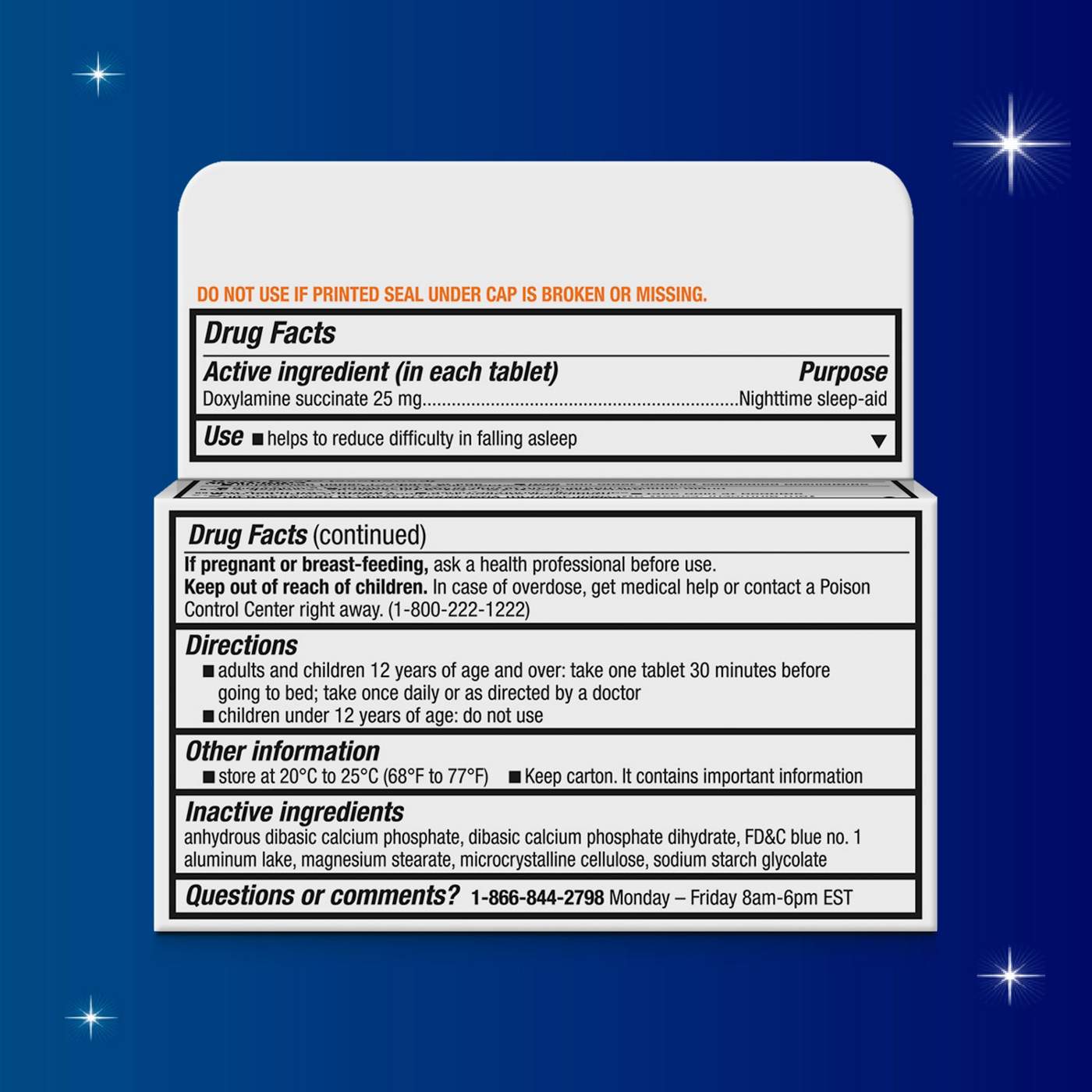 Unisom SleepTabs Nighttime Sleep-Aid Tablets; image 5 of 6