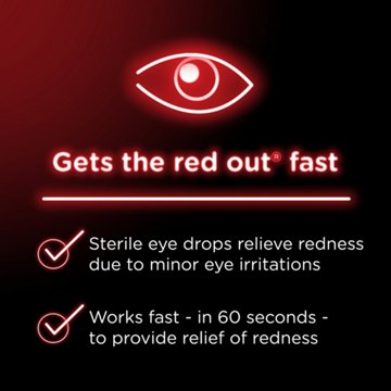 Visine Red Eye Comfort Redness Relief Eye Drops, .5 oz