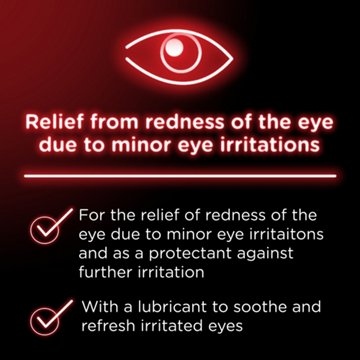 Visine Red Eye Hydrating Comfort Lubricating Drops, .5 oz