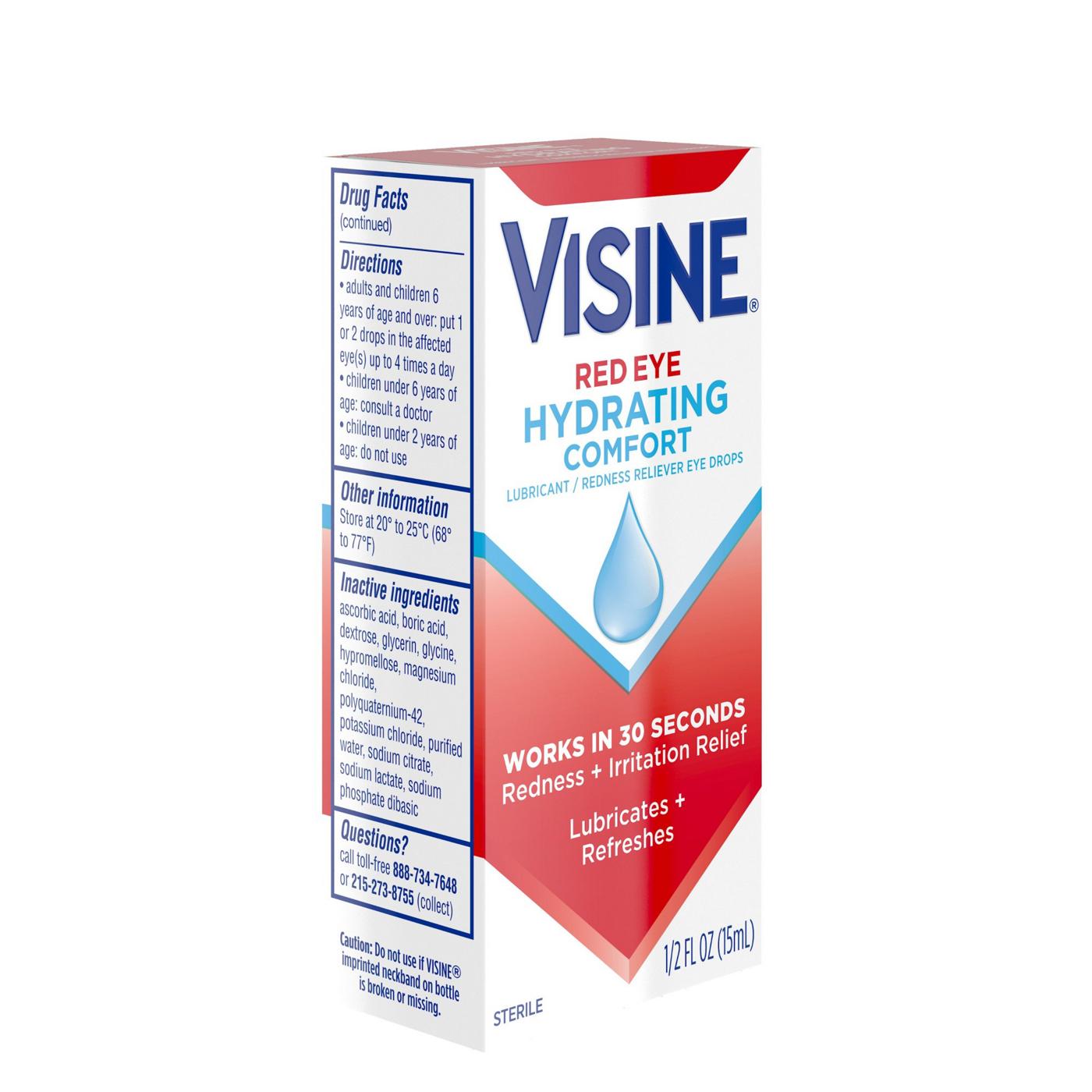 Visine Red Eye Hydrating Comfort Eye Drops; image 6 of 6