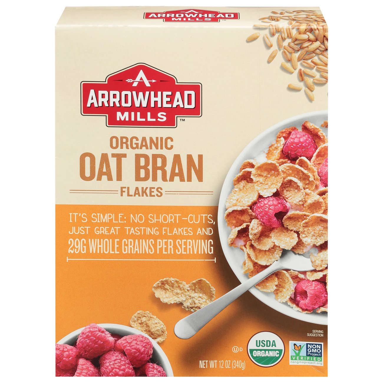 Arrowhead Mills Organic Oat Bran Flakes Shop Cereal at HEB