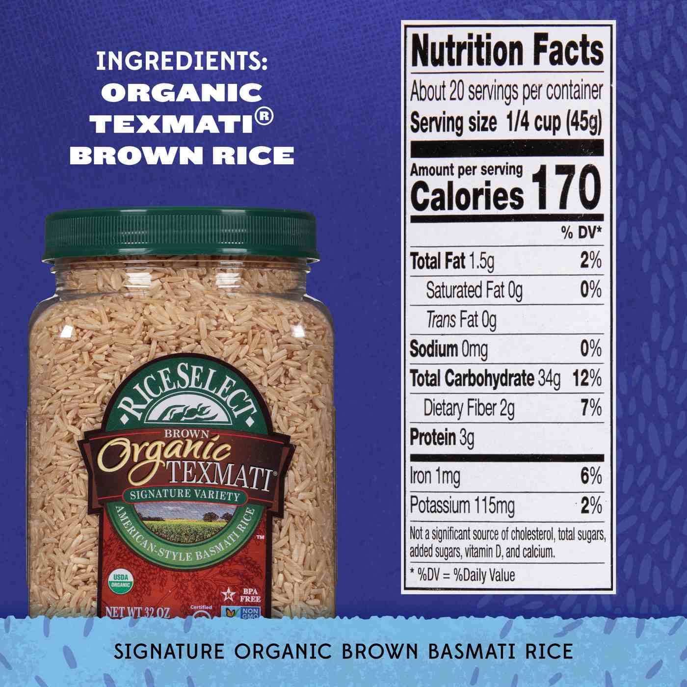 RiceSelect Organic Texmati Basmati Brown Rice; image 3 of 6