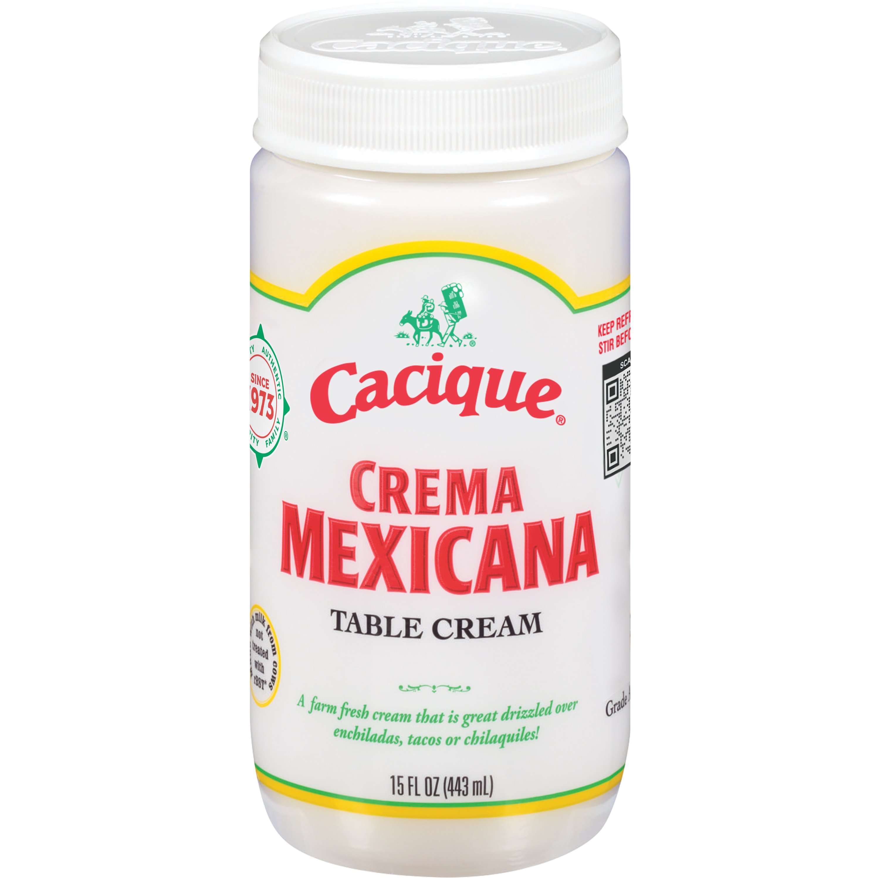 Cacique® Crema Salvadoreña Sour Cream 15 oz. Jar