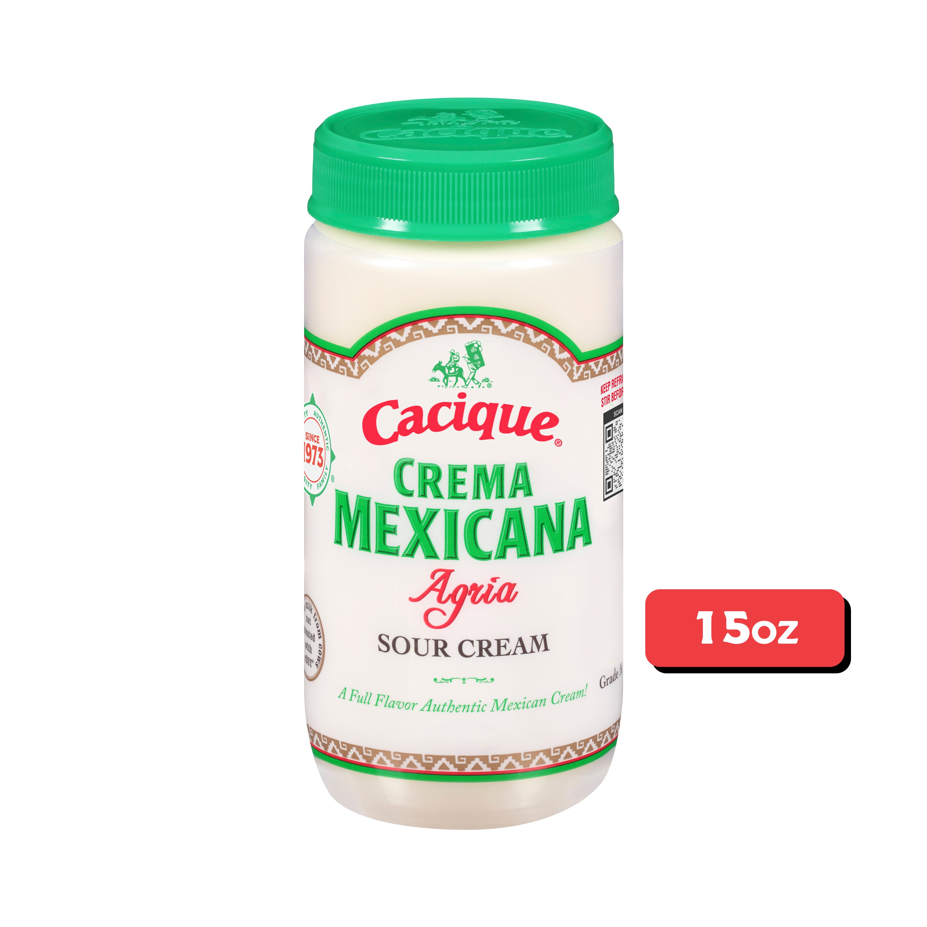 H-E-B Mexicana Cream Cream Agria Sour Crema Cacique - at Sour Shop