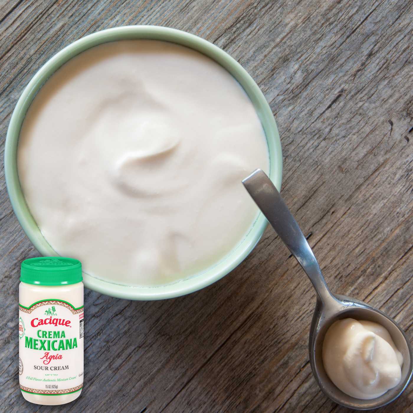 Cacique Crema Mexicana Agria Sour Cream; image 2 of 8