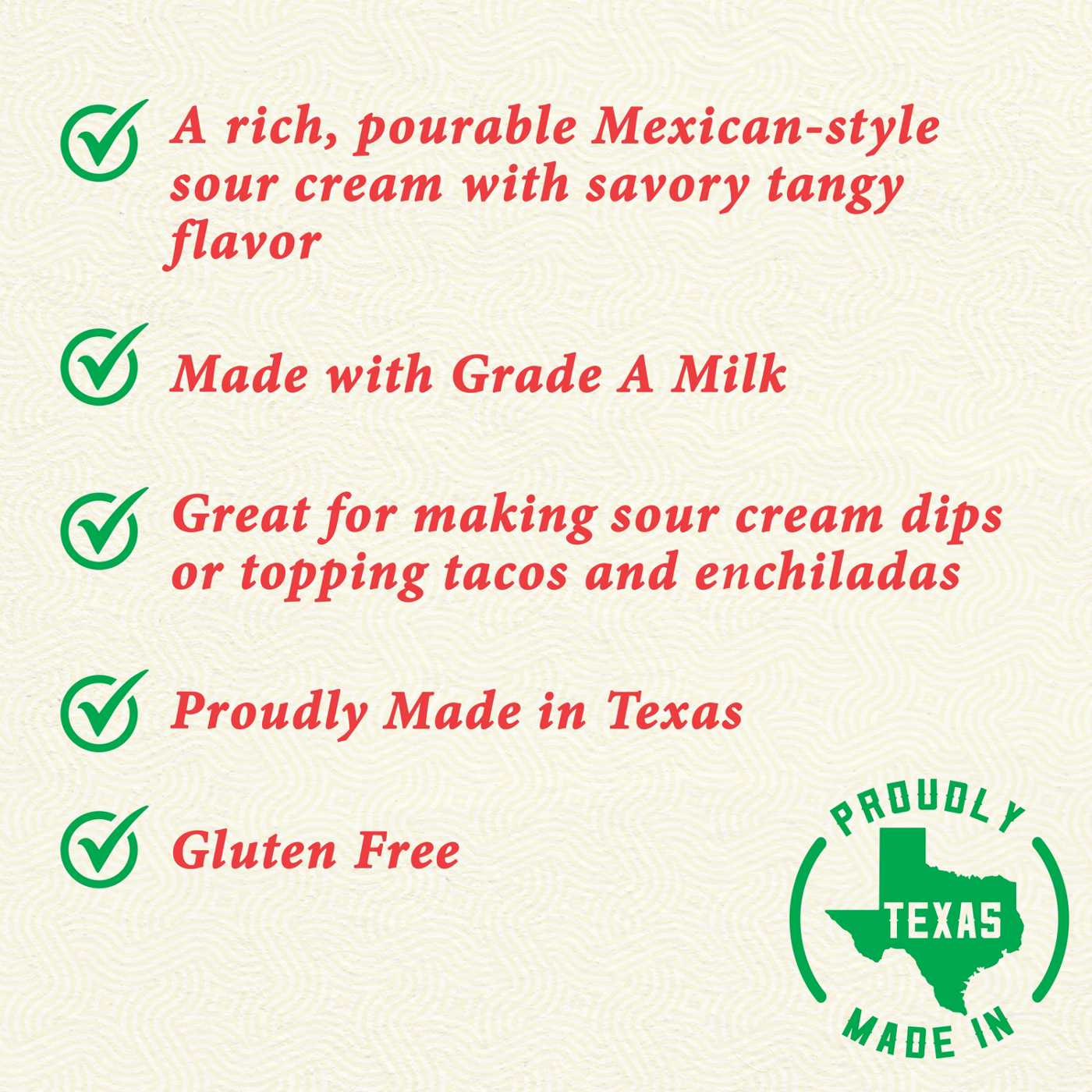 Cacique Crema Mexicana Agria Sour Cream; image 6 of 8