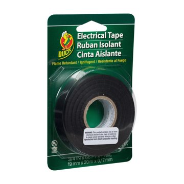 Duck Professional Black Electrical Tape, .75 in x 66 ft