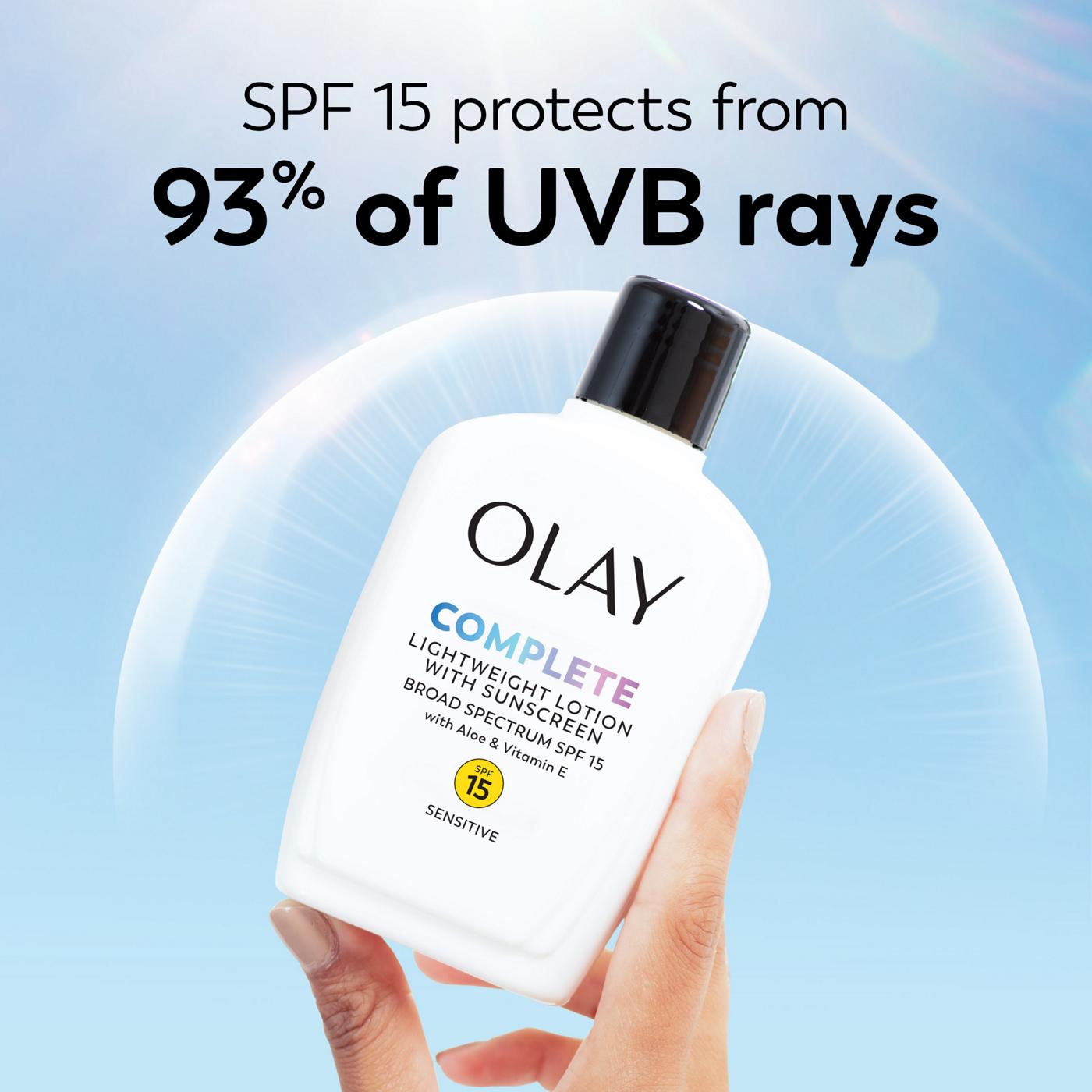 Olay Complete Lotion Moisturizer - Sensitive Skin, SPF 15; image 2 of 10