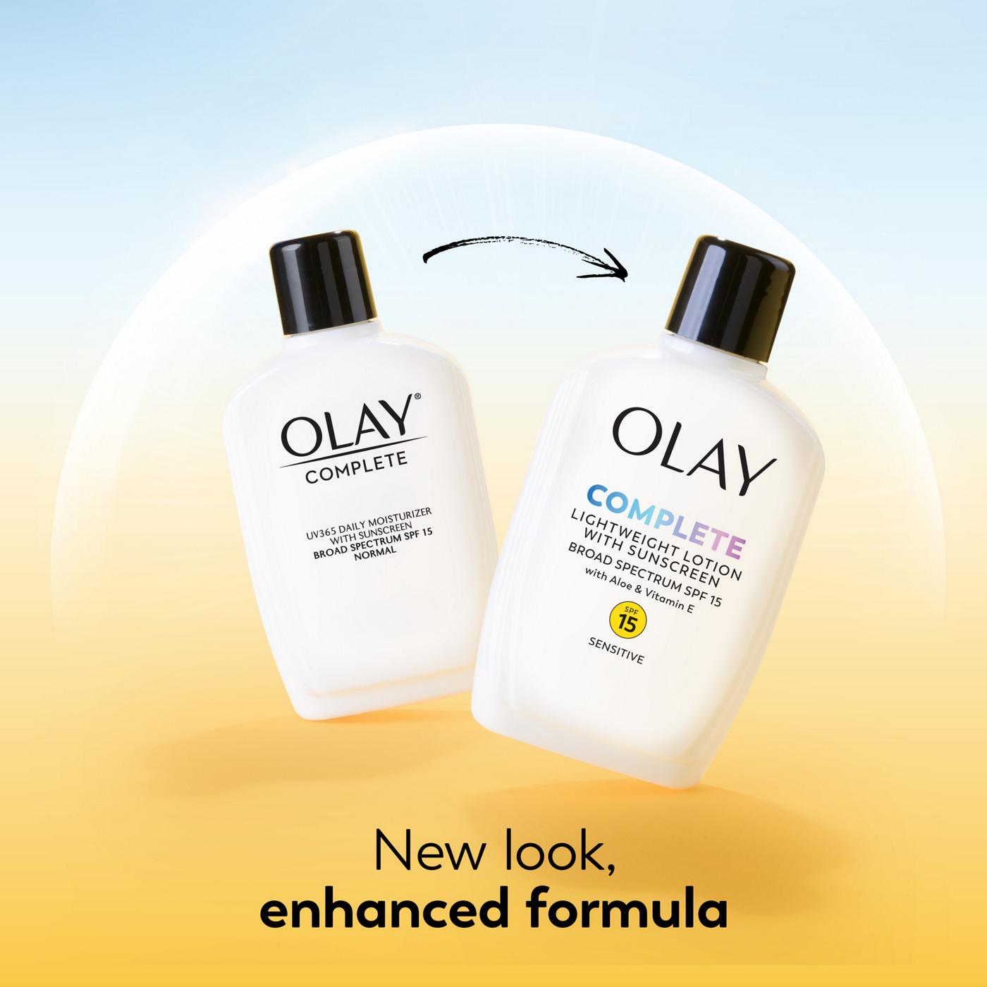 Olay Complete Lotion Moisturizer - Sensitive Skin, SPF 15; image 10 of 10
