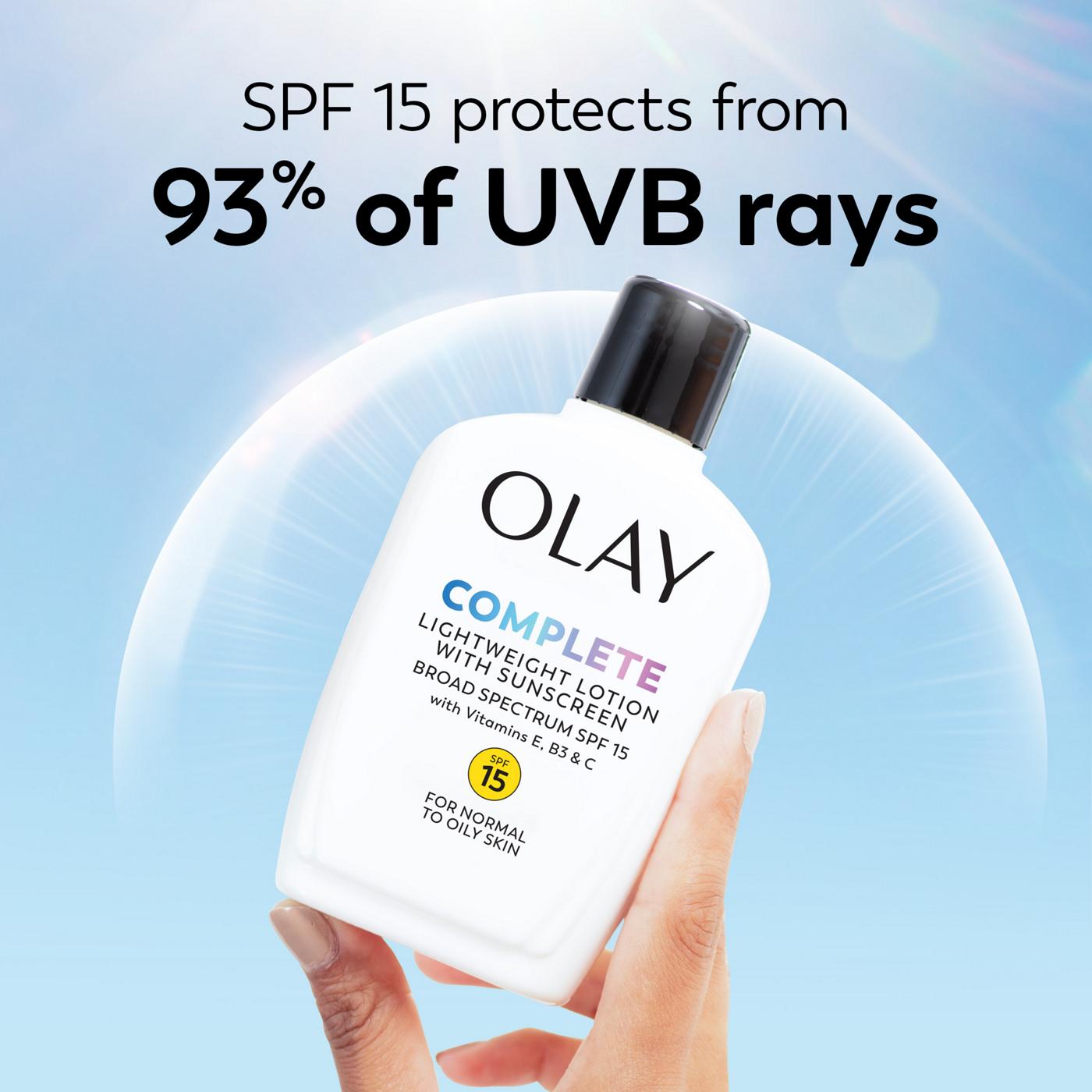 Olay Complete Lotion Moisturizer with SPF 15 Normal; image 2 of 10