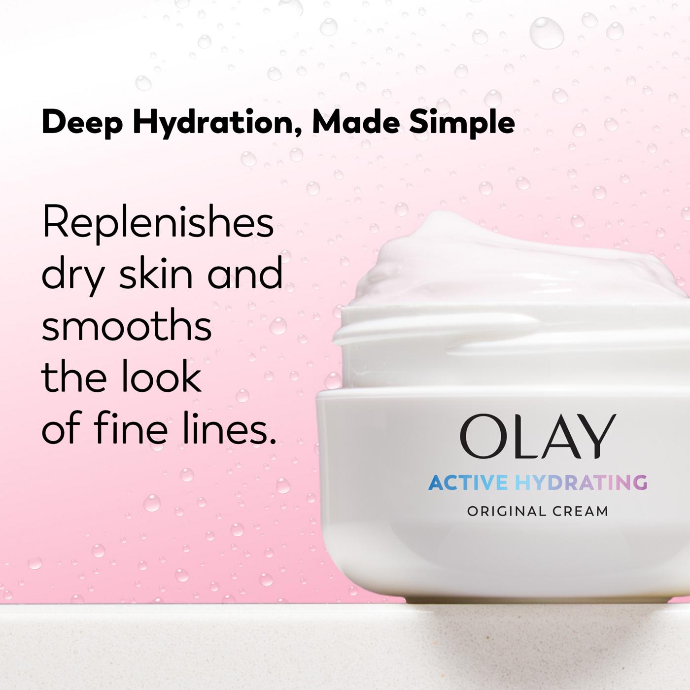 Olay Active Hydrating Cream Face Moisturizer, 2.0 fl oz; image 2 of 7